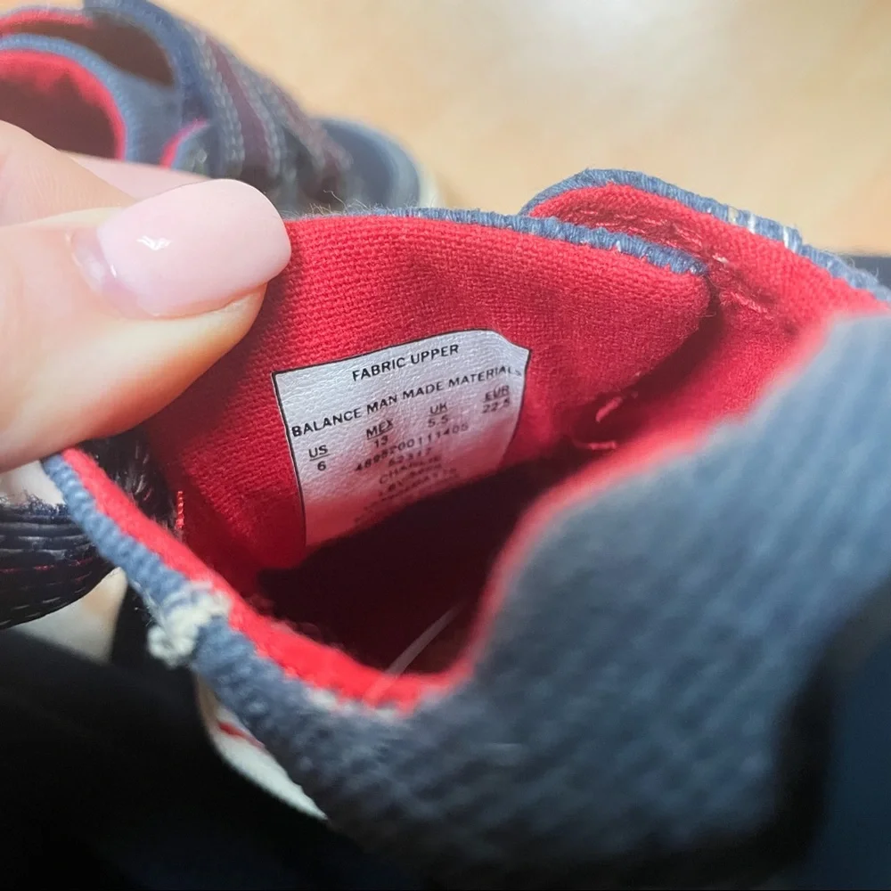 Roebuck & Co. Blue Double Hook & Loop Charlie Sneaker Toddler Boys Size 6